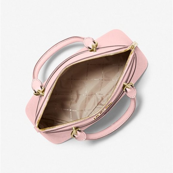 MICHAEL MICHAEL KORS Jet Set Travel Medium Saffiano Leather Dome Satchel - Picture 2 of 2